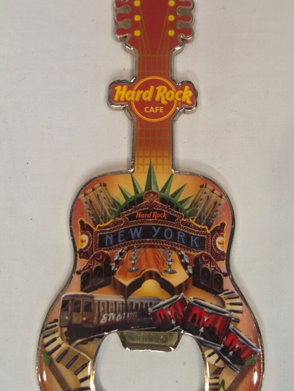 Hard Rock Cafe New York Guitar-Shaped Bottle Opener
